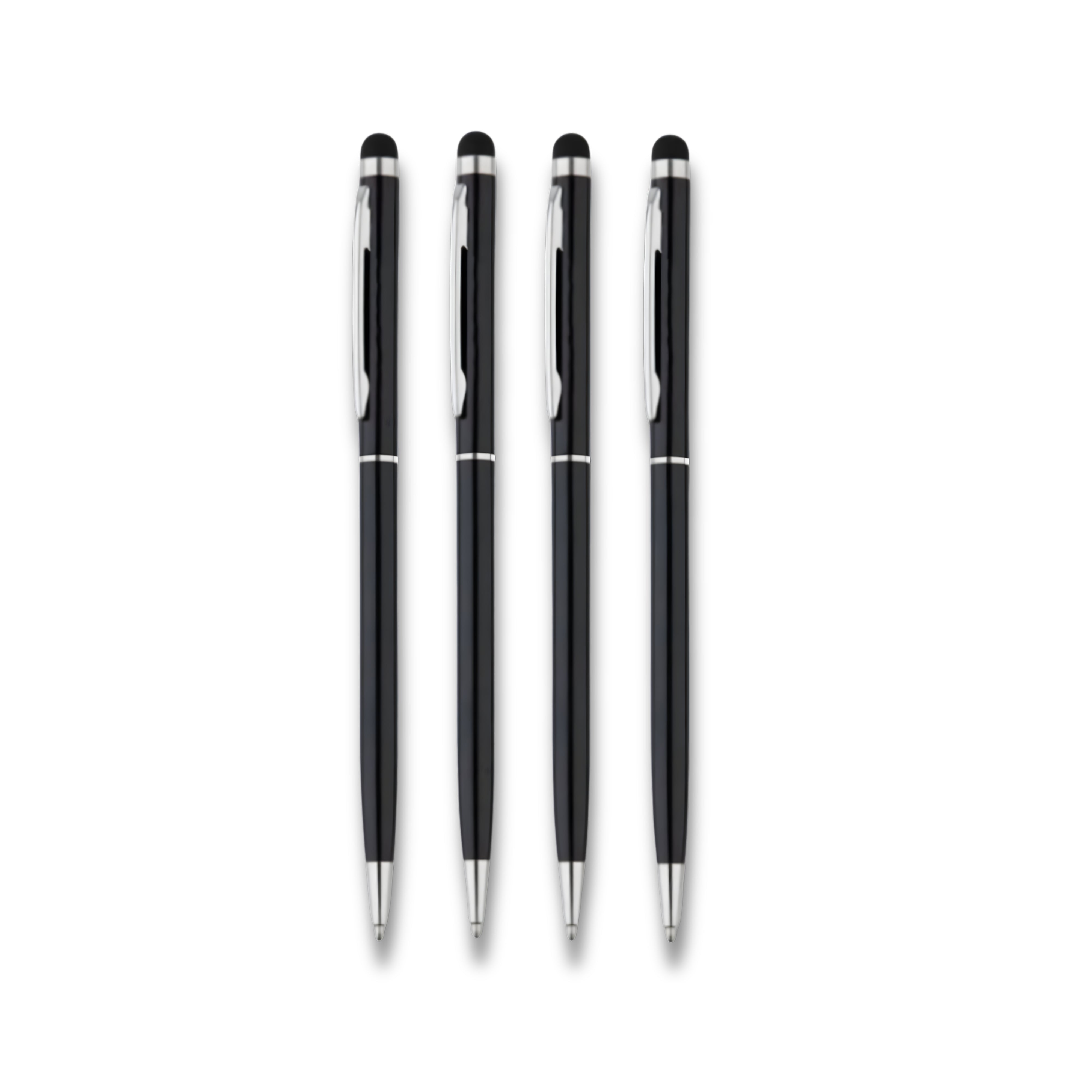 Aero Black Slim Hybrid Ballpoint Pen - Pack Of 4