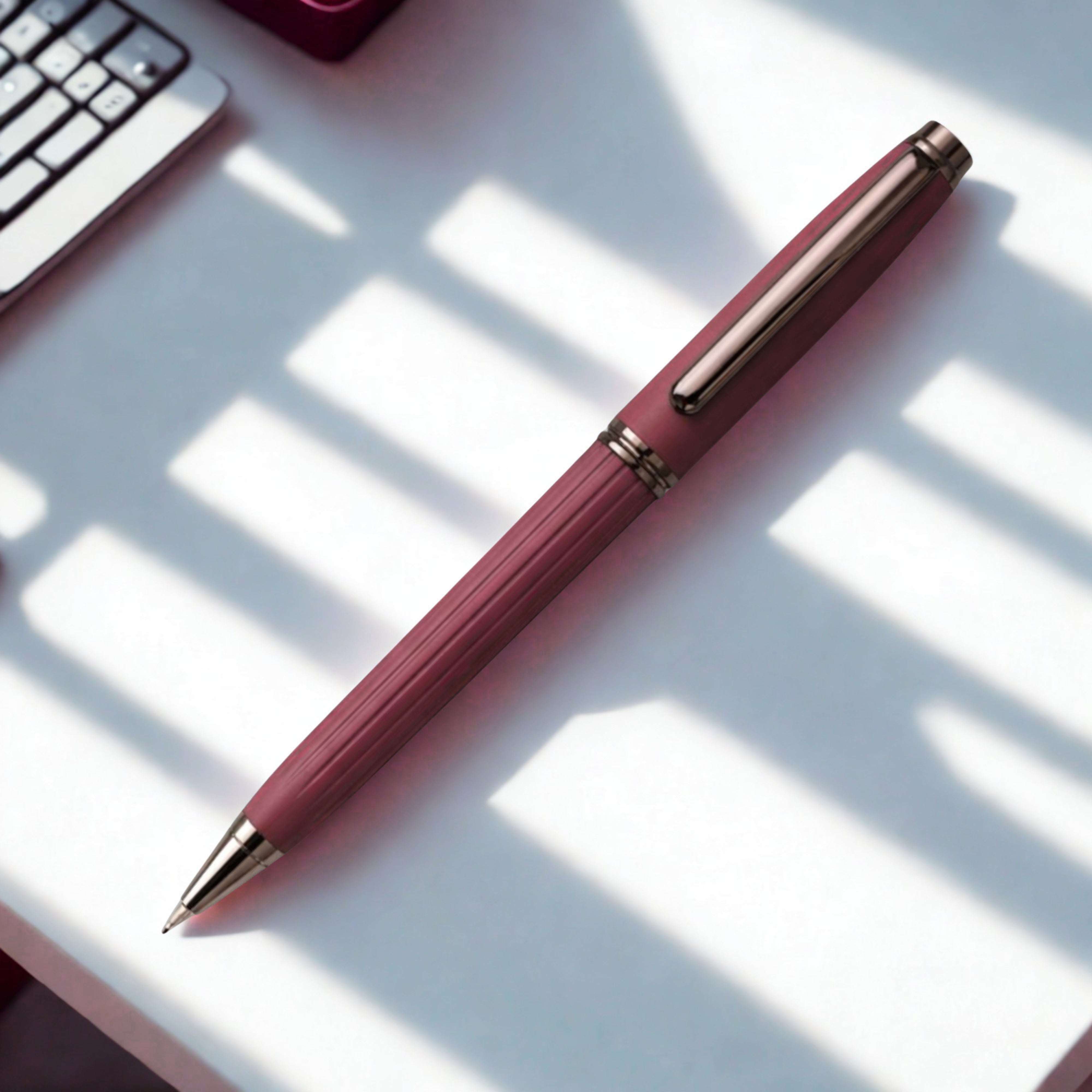 Burgundy Signature Ballpoint Pen