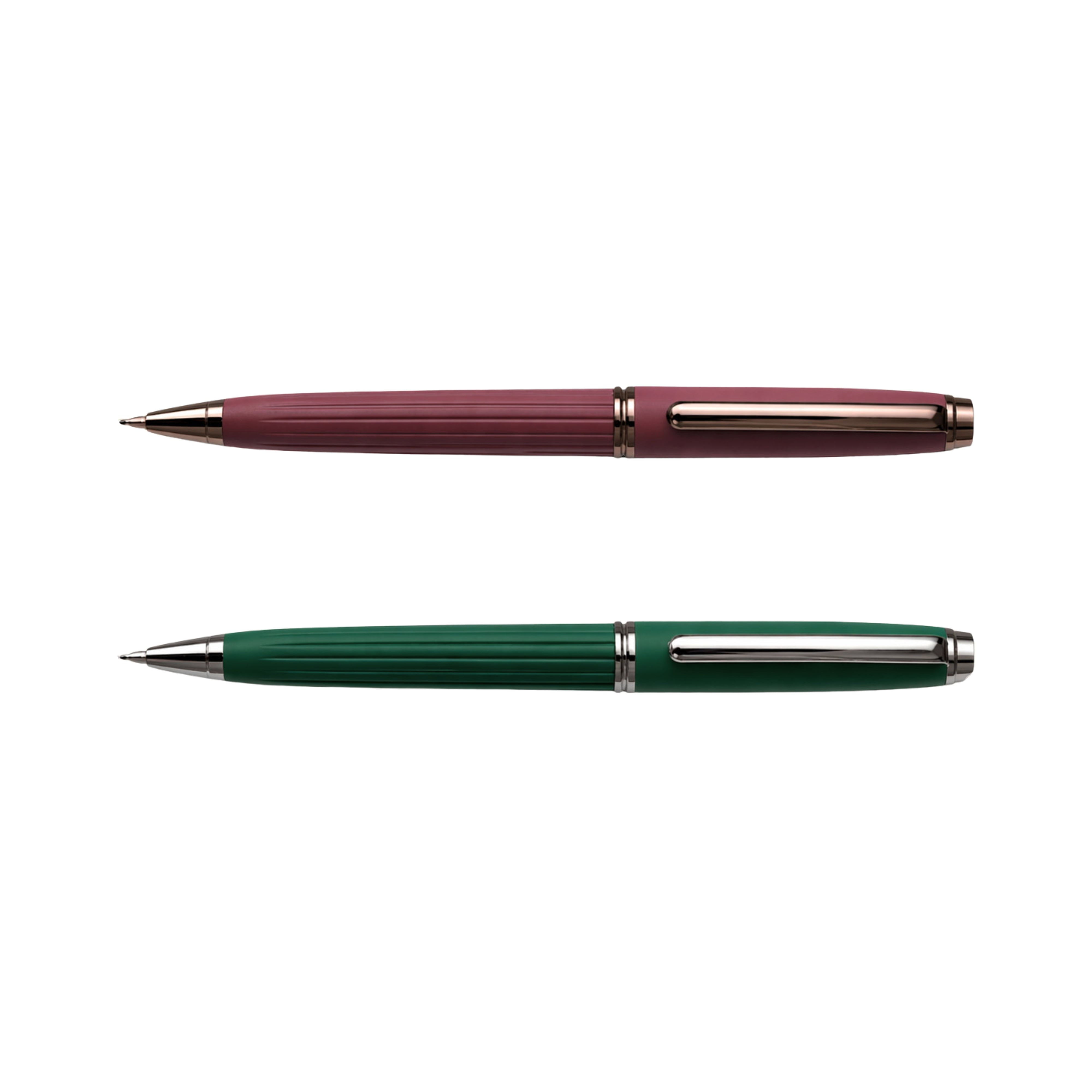 Burgundy & Emerald Signature Ballpoint Pens - Pack Of 2