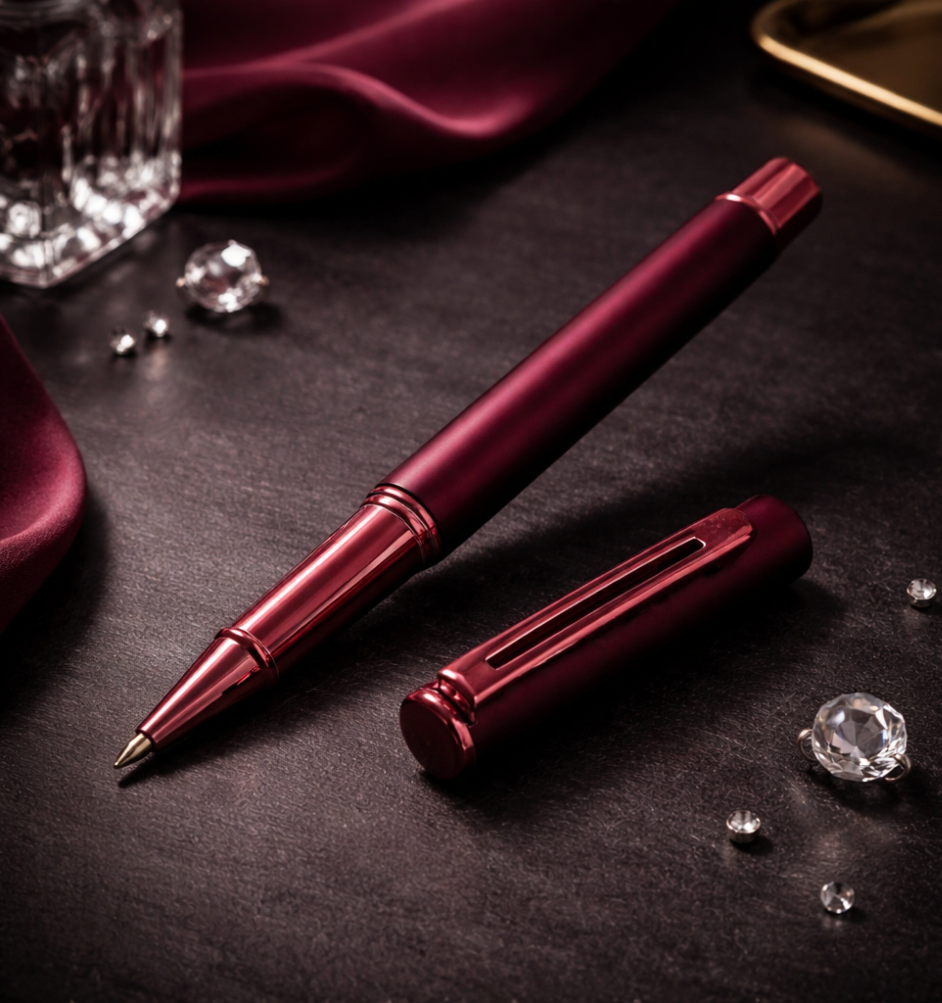 Red Velvet Dynasty Rollerball Pen