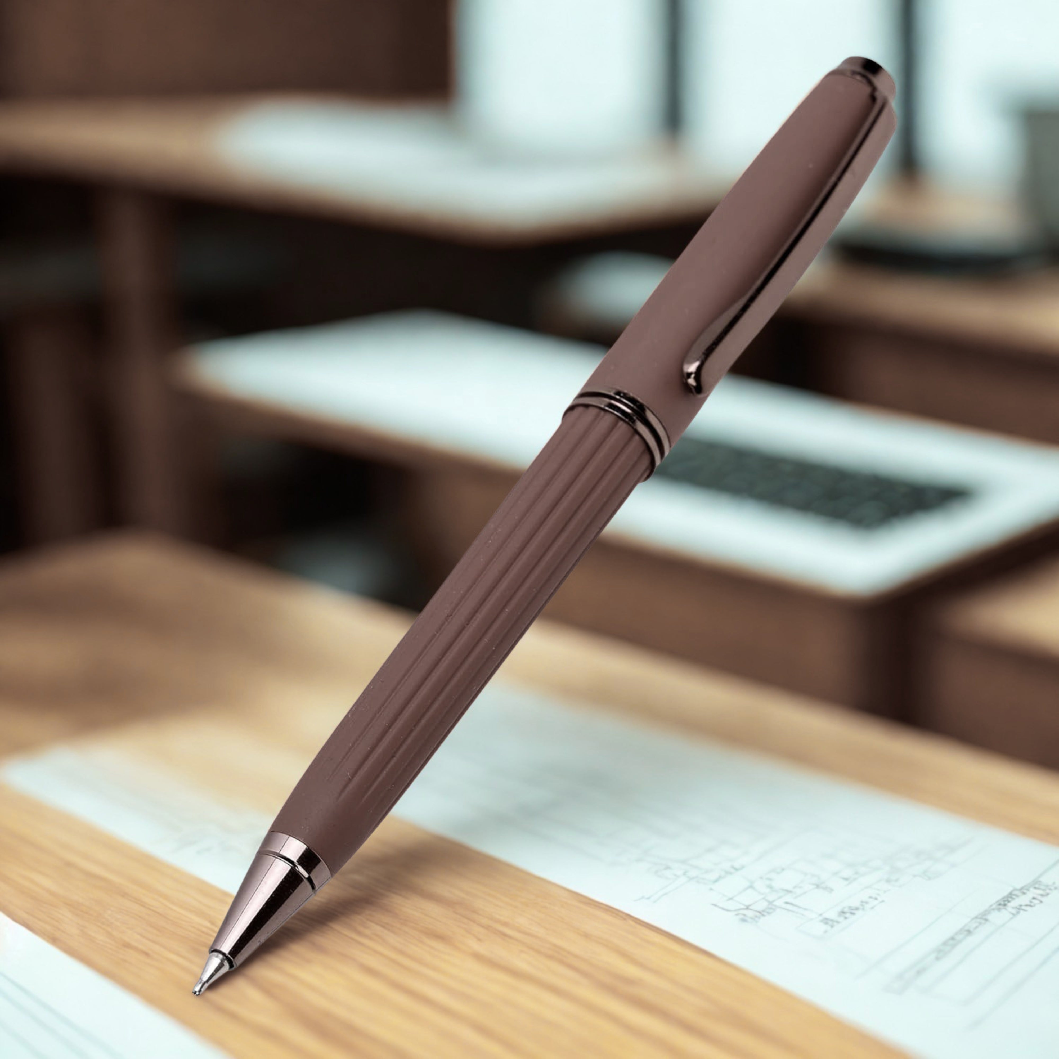 Burgundy Signature Ballpoint Pen