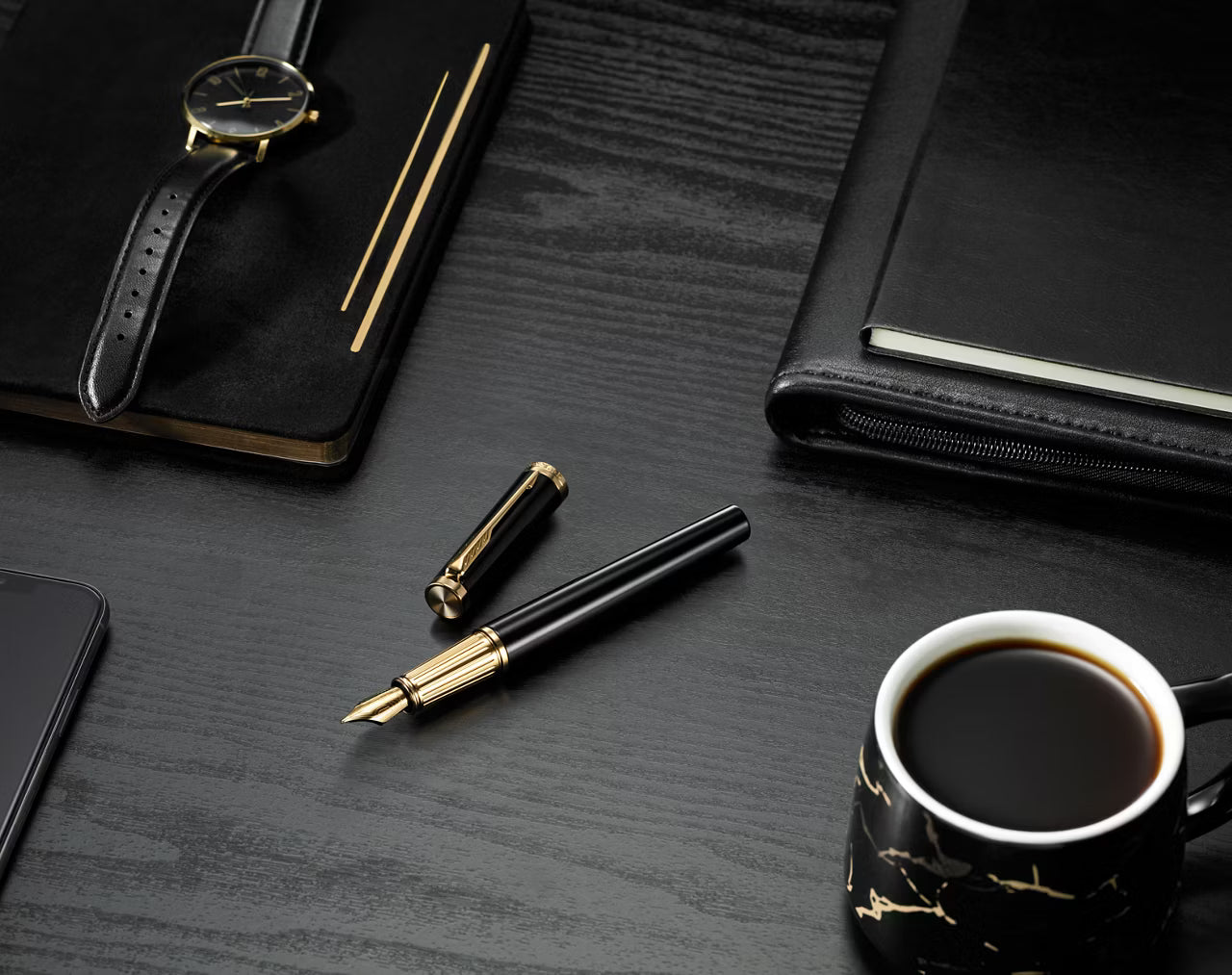Parker Ingenuity Black Gold Trim Fountain pen - view 5