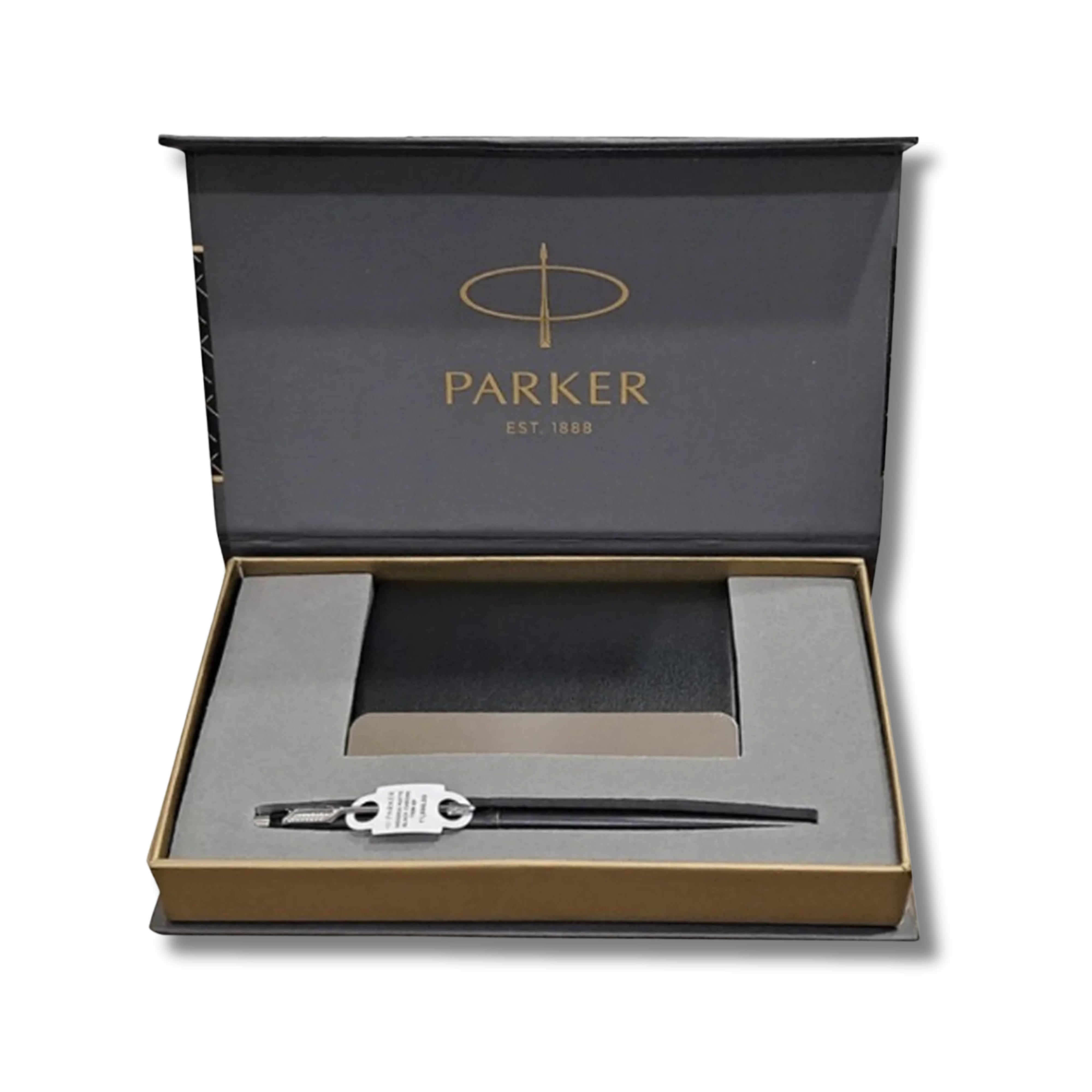 Parker Insignia Matte Black CT Ball Pen with Card Holder