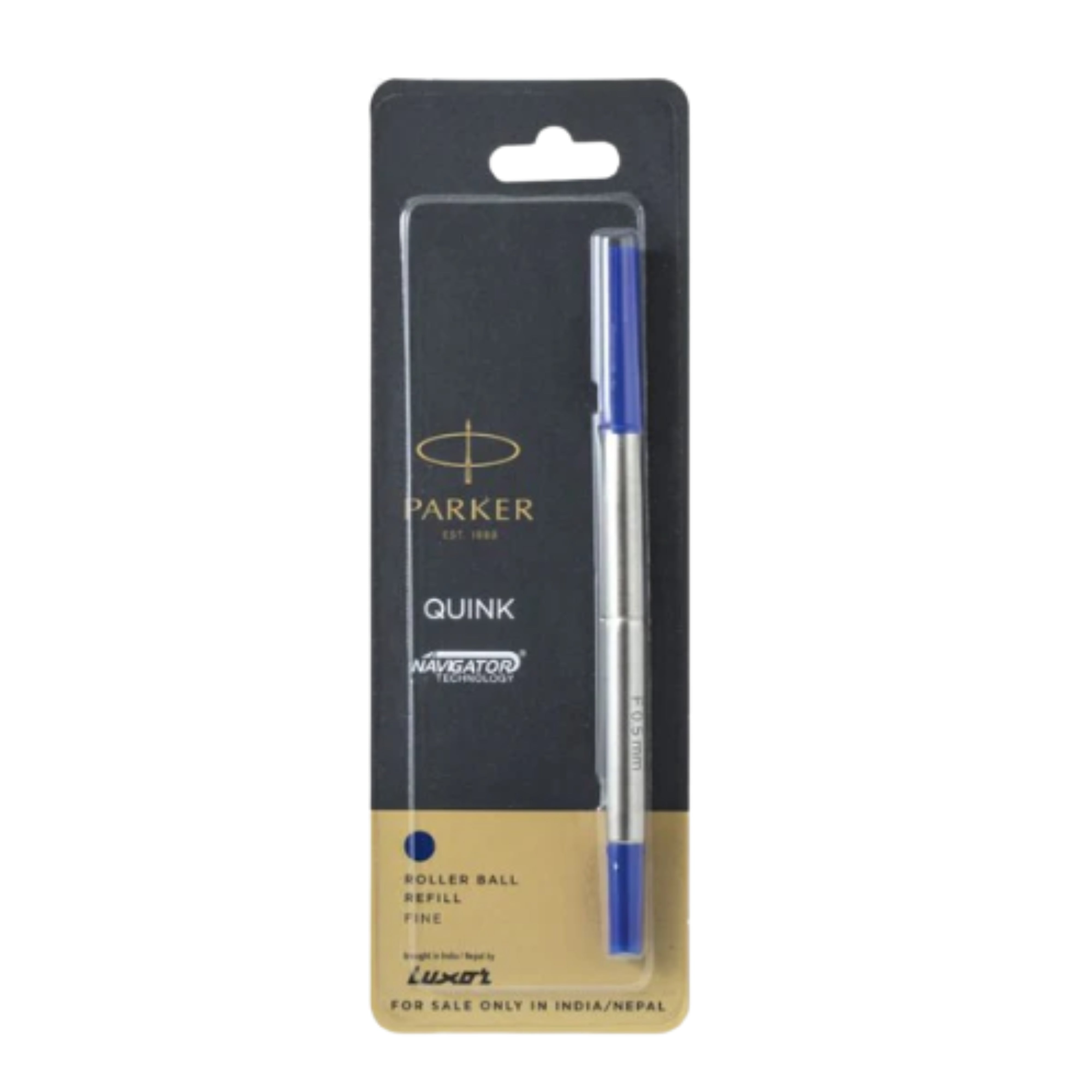 Parker Quink Navigator Fine Rollerball Pen Refill - Blue