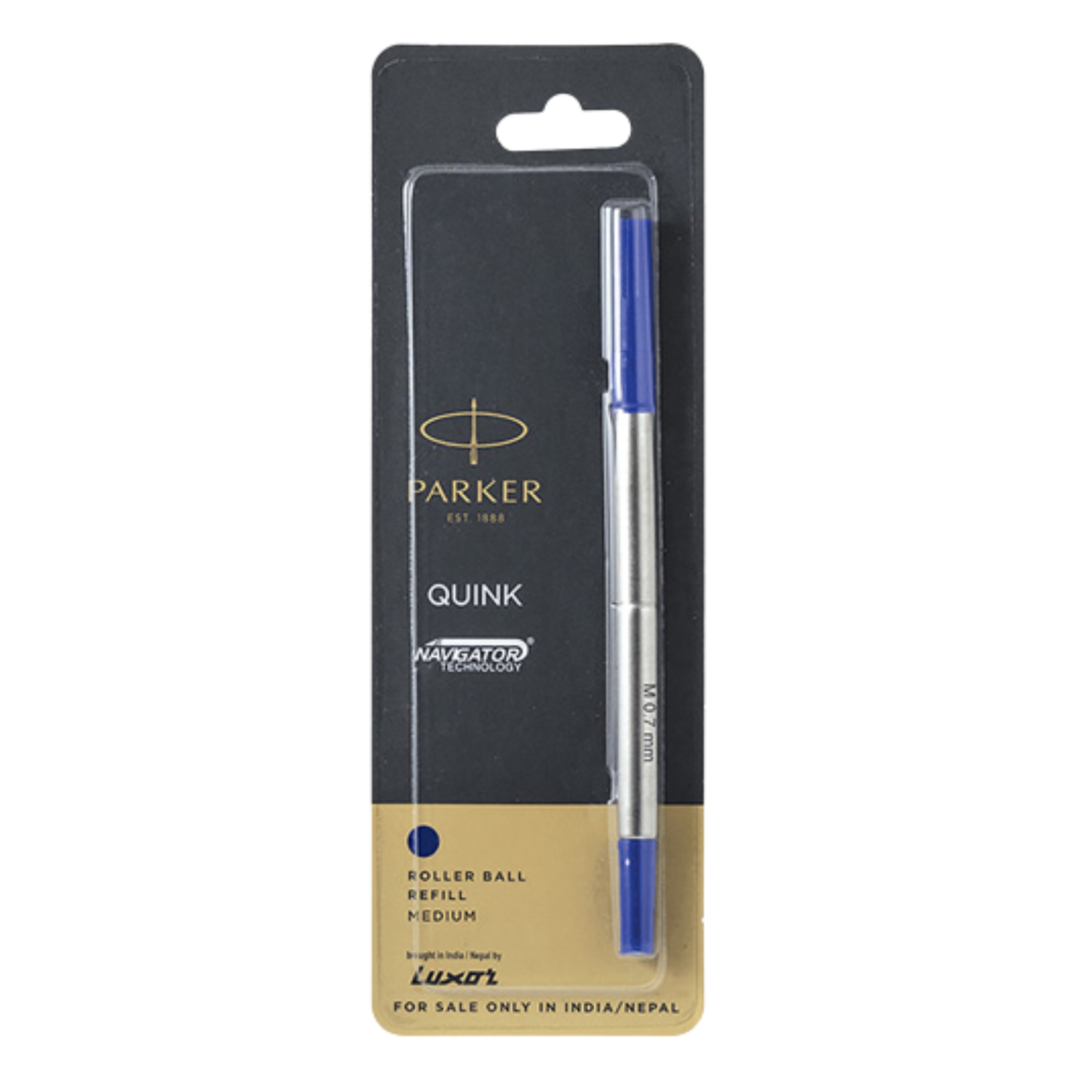 Parker Quink Navigator Medium Rollerball Pen Refill - Blue