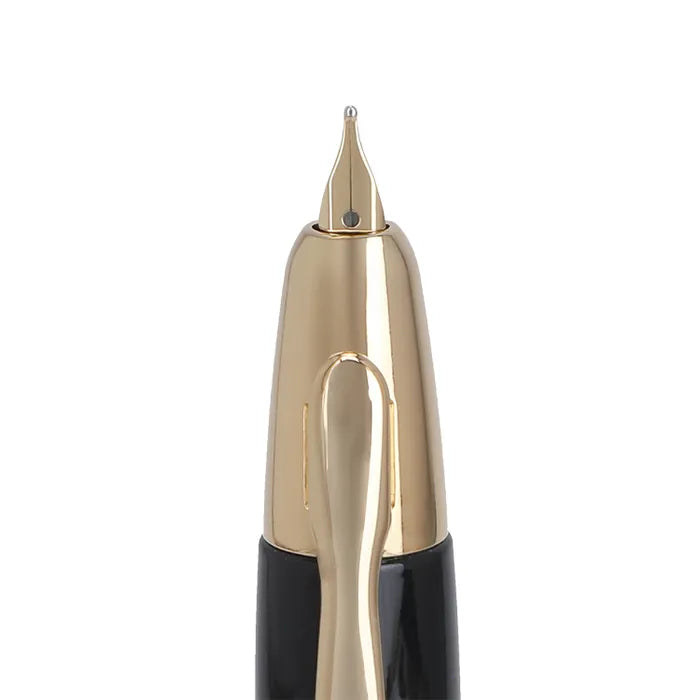 Pilot FC1500 RG Glossy Black Capless Retractable Fountain Pen with Gold Trims (Medium)
