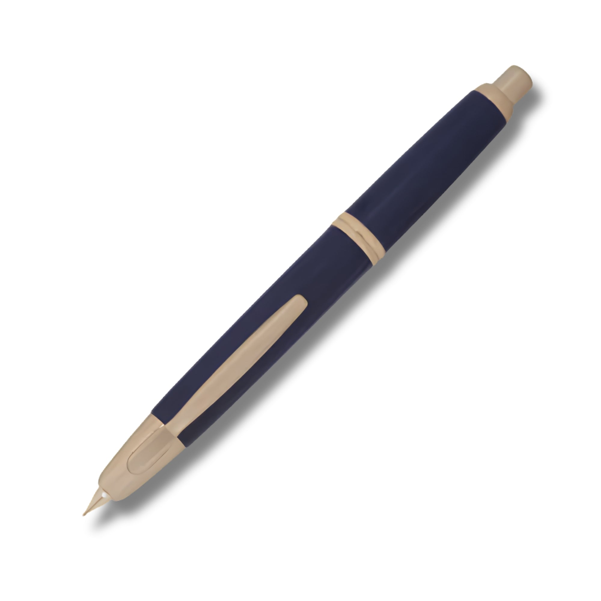 Pilot FC1500 RG Glossy Blue Capless Retractable Fountain Pen with Gold Trims (Medium)