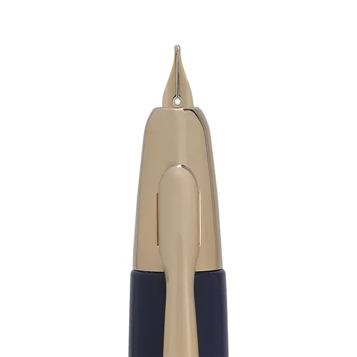 Pilot FC1500 RG Glossy Blue Capless Retractable Fountain Pen with Gold Trims (Medium)