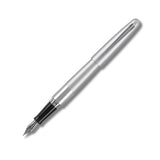 Pilot Metropolitan Silver Chrome Trim Fountain Pen with Con40 Converter