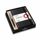 Sheaffer Sentinel G332 Glossy Black With Chrome Trims Ballpoint Pen With Medium Notebook