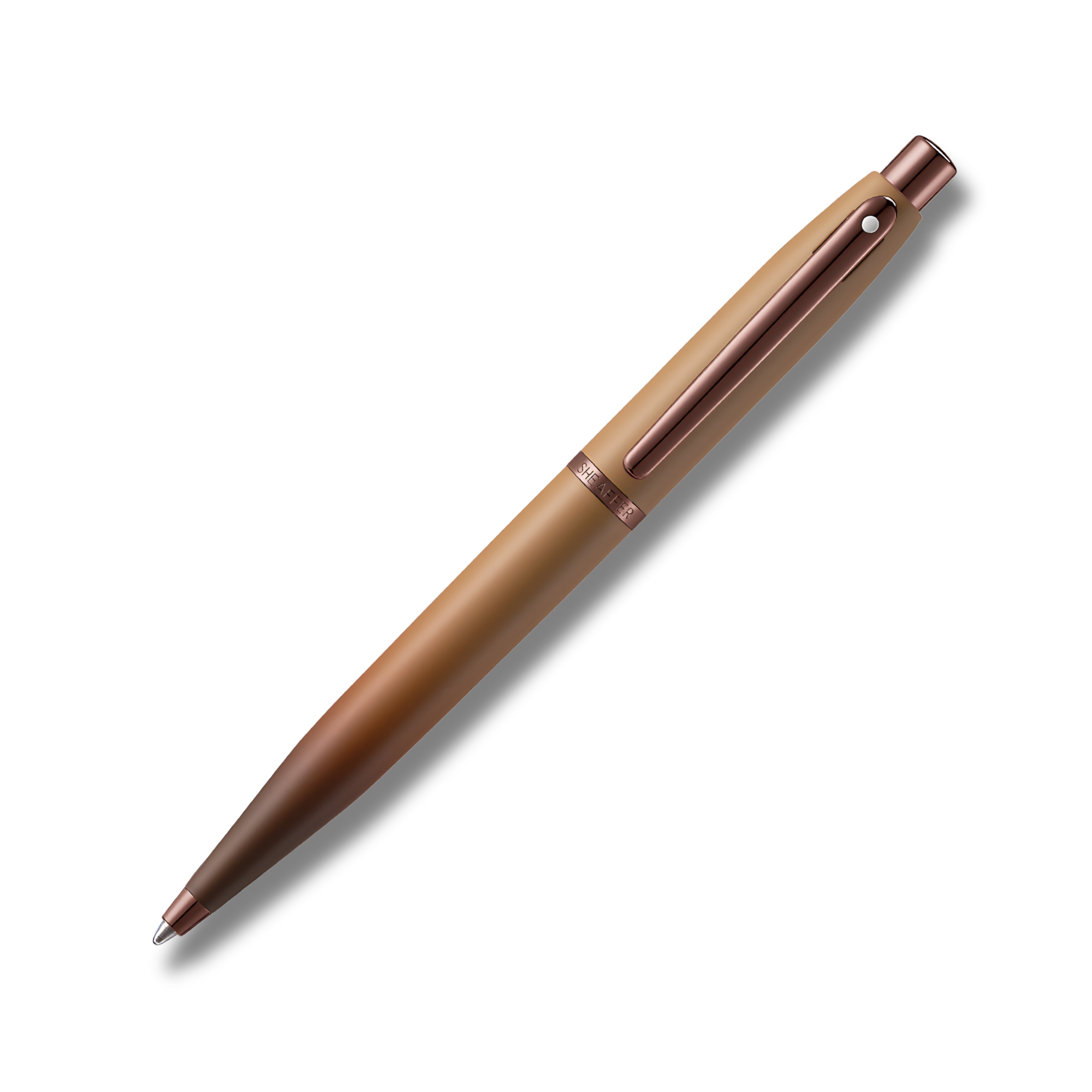 Sheaffer VFM 9428 Coffee Edition Matt Brown Ballpoint Pen with Regal Brown PVD Trims