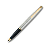 Parker Galaxy Stainless Steel Gold Trim Rollerball Pen