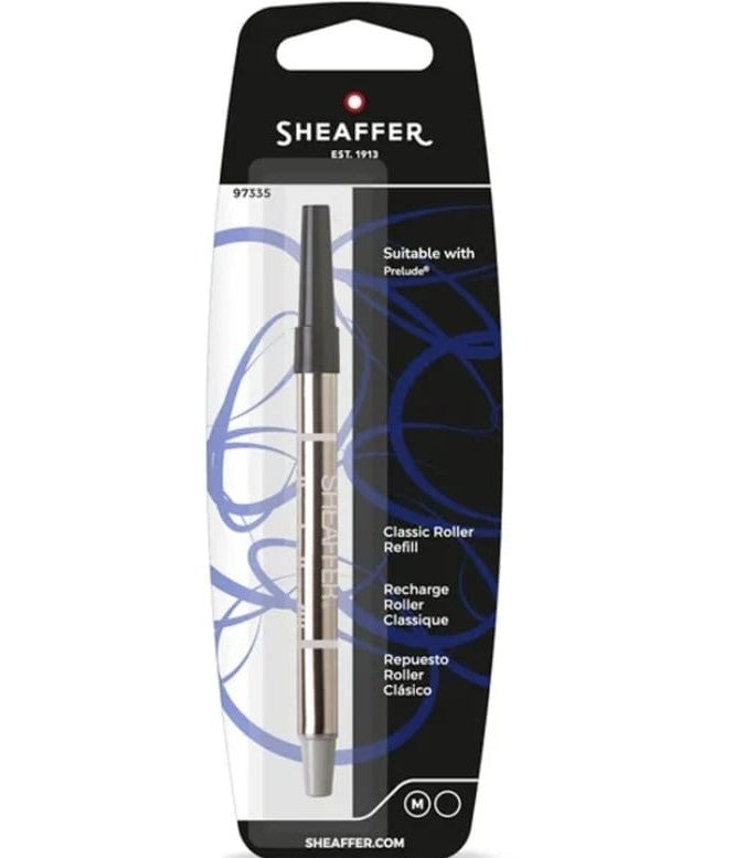 Sheaffer Classic Rollerball Refill 97335 - Black Medium - Blister Card